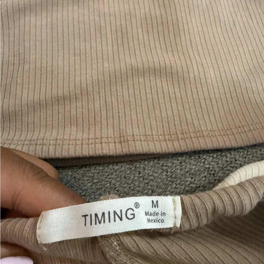 Timing Ribbed Colorblock Foldover Flare Pant Lounge Set Top L Bottom M - Picture 5 of 7
